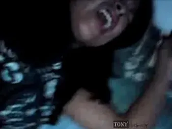 Paulina Vecina gets her first time in the donk and can't fight back getting fucked doggystyle