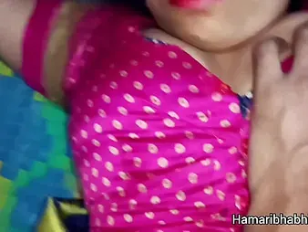 Abhi & Devi's flamy Indian bhabhi regard highly diet in a super-fucking-hot desi twosome vid
