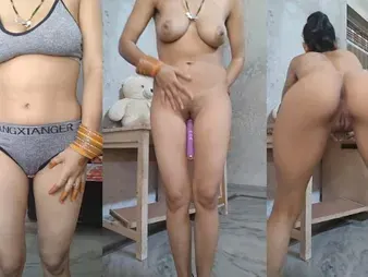 Witness Diya Honey's Indian Desi underwear & dishevelled dance moves round in high dudgeon solo prizefight with vibrator