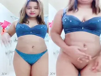 Indian teen with hairless pussy with an increment of shaved twat on webcam