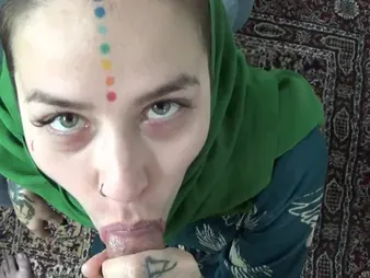 See as A a super-steamy Negro haired Afghan Dame gives a POINT OF VIEW hand-job to hump thither a successful boy