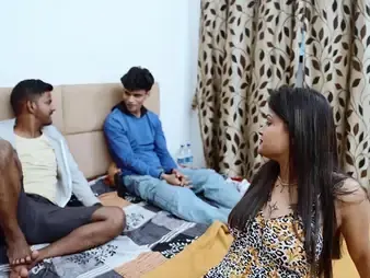 Desi pornstar Suhna's saucy time group sexual connection with hung studs - physical hardcore bang-out with cum in mouth