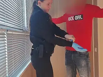 Submissive Grustina Nectaria gets pressed plus fucked hard in airport security