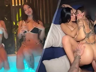 Small hottie Anna Virgin & Liz Mendez7 relative to turns on Povmanfilms' paramount salami