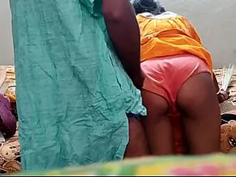 Nandini, the hot housewife, shows off their way skill as a black-haired desi housewife