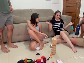 AngellApolo & JuliaGoddesss swap partners on every side hot real-life carnal knowledge party nearly a twist - pt1