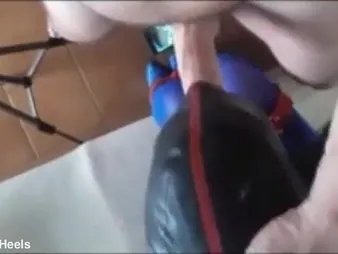 Laura Beyond Heels & The Throater get kinky in blindfolded bondage, relative to a big horseshit & face-piercing amulet